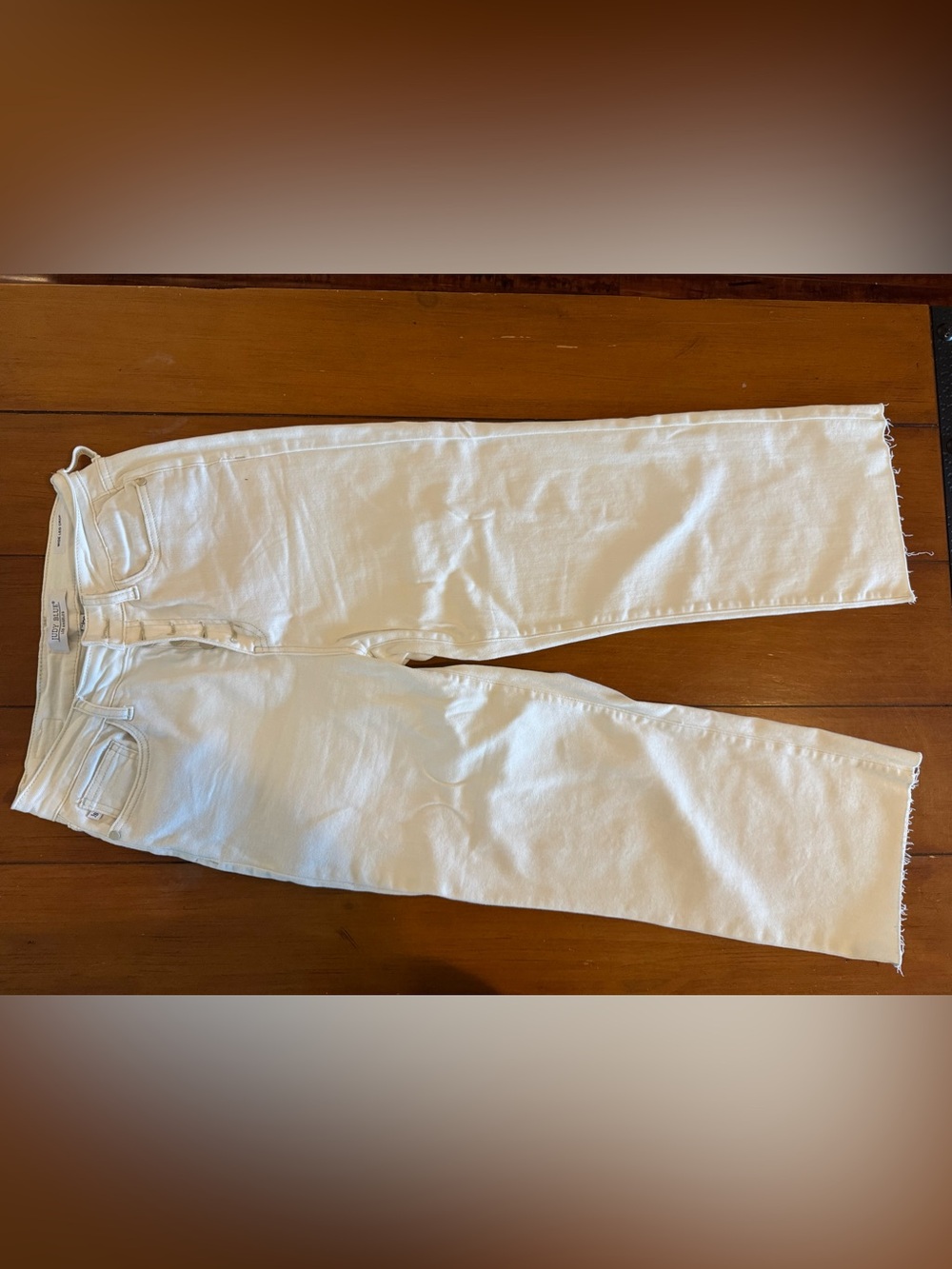 Judy Blue White Cropped Wide Leg Jeans